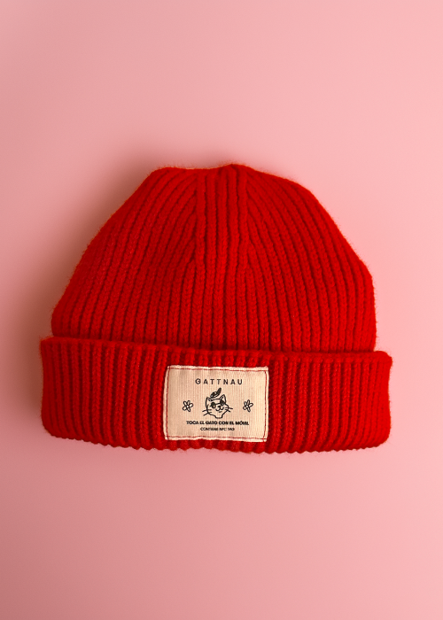 Gorro lana rojo